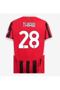 AC Milan Malick Thiaw #28 Fotballdrakt Hjemme Klær 2024-25 Korte ermer